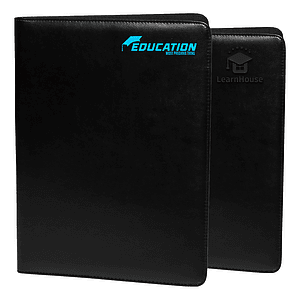 Smooth Surface Leather Portfolio with Pen Loop & File pocket