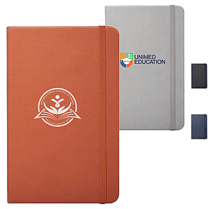 Barrington Hardcover Notebook w/ Band & Matching Color Bookmark