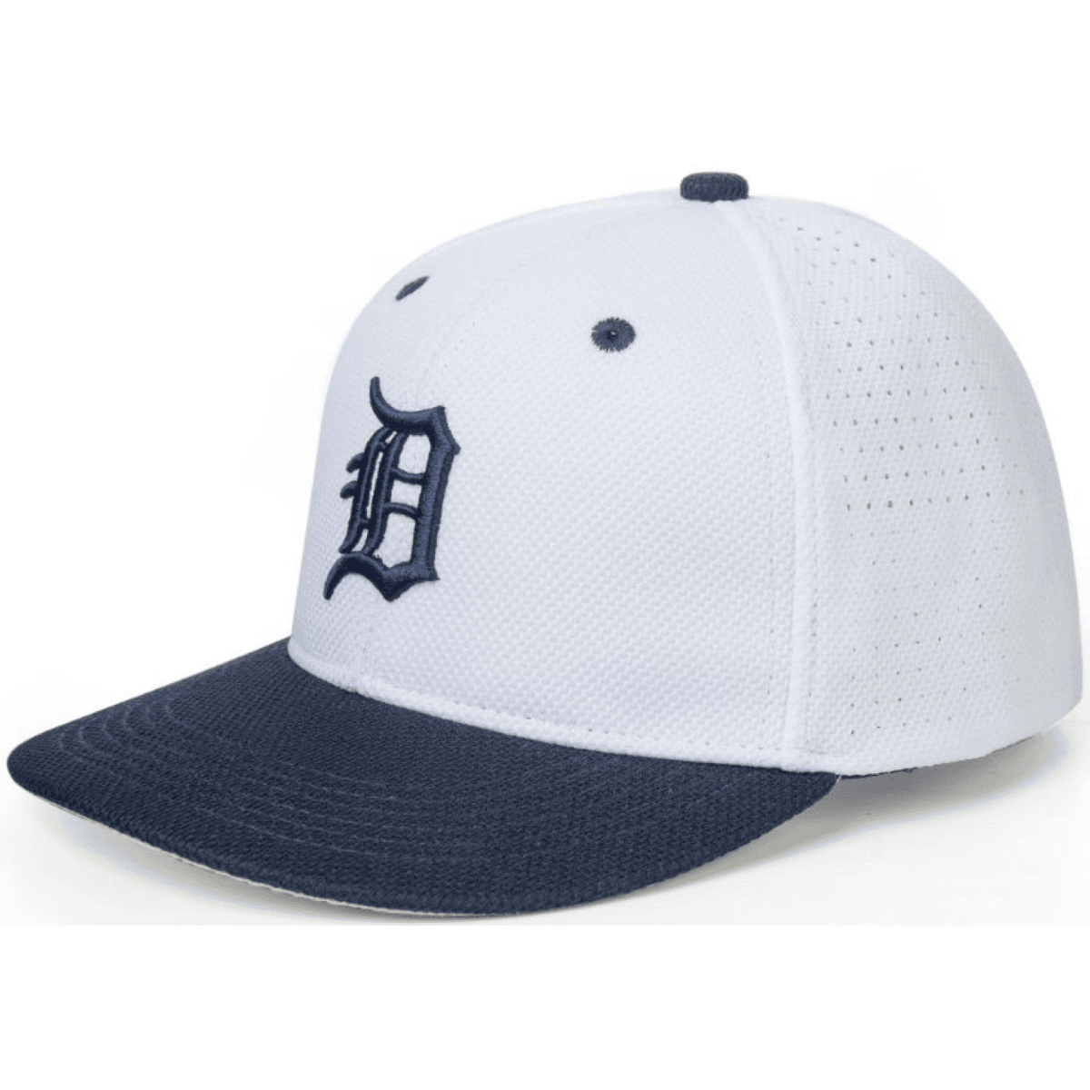 Premium 6-Panel Mid Crown Perforated back 4-Panels Vapor Tech Fabric Spandex Shape Cap