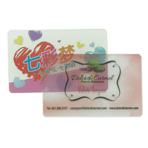 2.12" x 3.37" Custom Plastic Cards - Full Color
