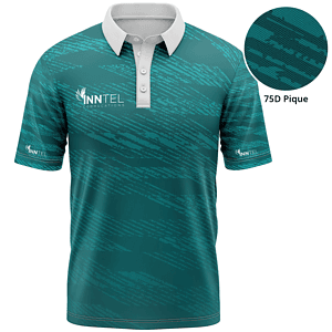 Unisex 75D Pique  Sublimation Full Color Polo Shirt
