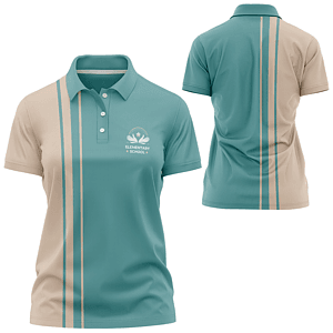 Women's 160 GSM lightweight Brushed Milk Silk Sublimation Short Sleeve Polo shirt
