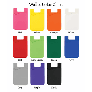 SILICONE PHONE WALLET WITH SOFT ADHESIVE CARD HOLDER SLEEVE