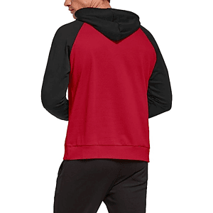 REPREVE® - Men's rPET Color Block Pullover Hoodie w/ Kangaroo Pocket & Antibacterial