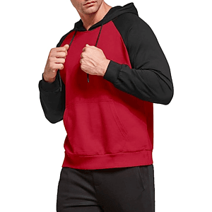 REPREVE® - Men's rPET Color Block Pullover Hoodie w/ Kangaroo Pocket & Antibacterial