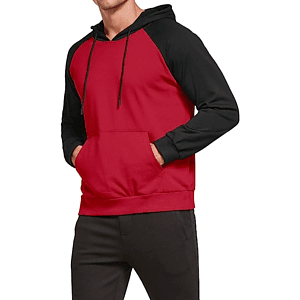 REPREVE® - Men's rPET Color Block Pullover Hoodie w/ Kangaroo Pocket & Antibacterial