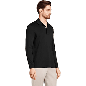 REPREVE® - Men's rPET Polyester Long Sleeve Polo