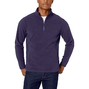 REPREVE® - Men's rPET 1/4 Zipper Fleece Pullover w/ Pocket & Wrinkle Resistance