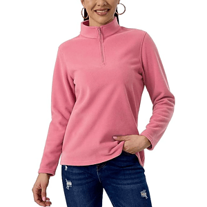 REPREVE® - Women's rPET 1/4 Zipper Fleece Pullover w/ Wrinkle Resistance