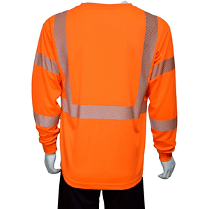 Segmented Class 3 rPET Color Block Safety T-Shirt With Pocket