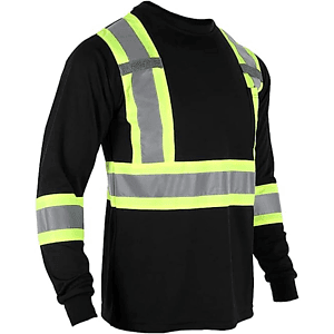 Recycled Class 3 Dual Mic Tab Reflective Safety T-Shirt With Pocket