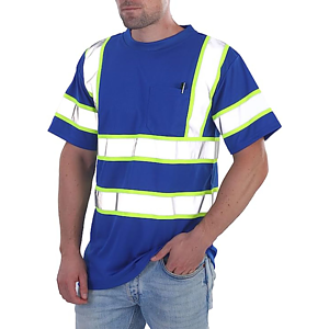 rPET Class 3 Two Tone Safety T-Shirt W/ Pocket
