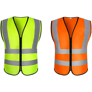Class 2 rPET Reflective Knitted Safety Workwear Vest