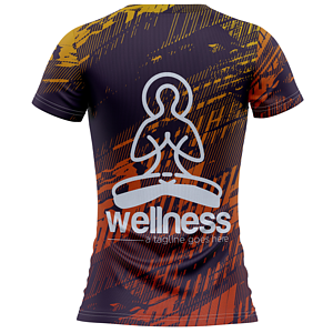 Women's 180 GSM Jersey Knit Cotton Feel Sublimation Short Sleeve T-shirt