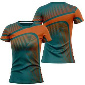 Women's 180 GSM Jersey Knit Cotton Feel Sublimation Short Sleeve T-shirt
