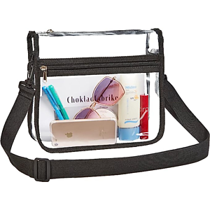 Stadium Approved Purse Tote Bag Clear PVC Transparent Crossbody Bag
