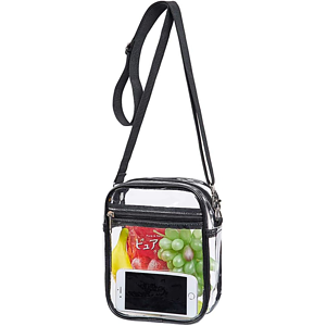 Purse Messenger Handbag Clear PVC Transparent Crossbody Bag