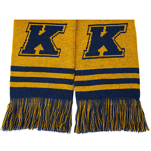 100% Acrylic Knitted Woven Scarf w/ Tassel