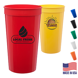 32 oz. USA Made Large Stadium Cup w/ Custom Imprint