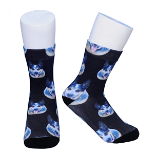 Kids Mid Crew 360 digital printed socks w/ full customization