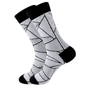 Below the calf knitted business crew socks, 168 or 200 needle
