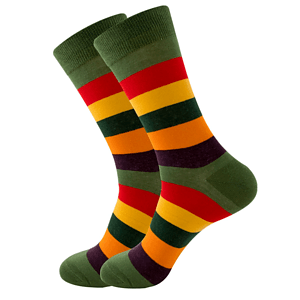 Below the calf knitted business crew socks, 168 or 200 needle
