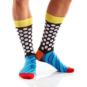 Mid calf crew knit in executive dress socks, 168 or 200 needle