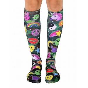 Over the calf sublimated full color Socks, 200 needle