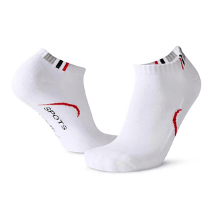 Cushioned low cut knitted athletic socks, 144 needles