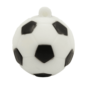 Soccer Shaped PVC Fast USB Drive with Keyring