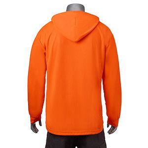 Non-ANSI Hi Viz Long Sleeve Hooded Safety T-Shirt