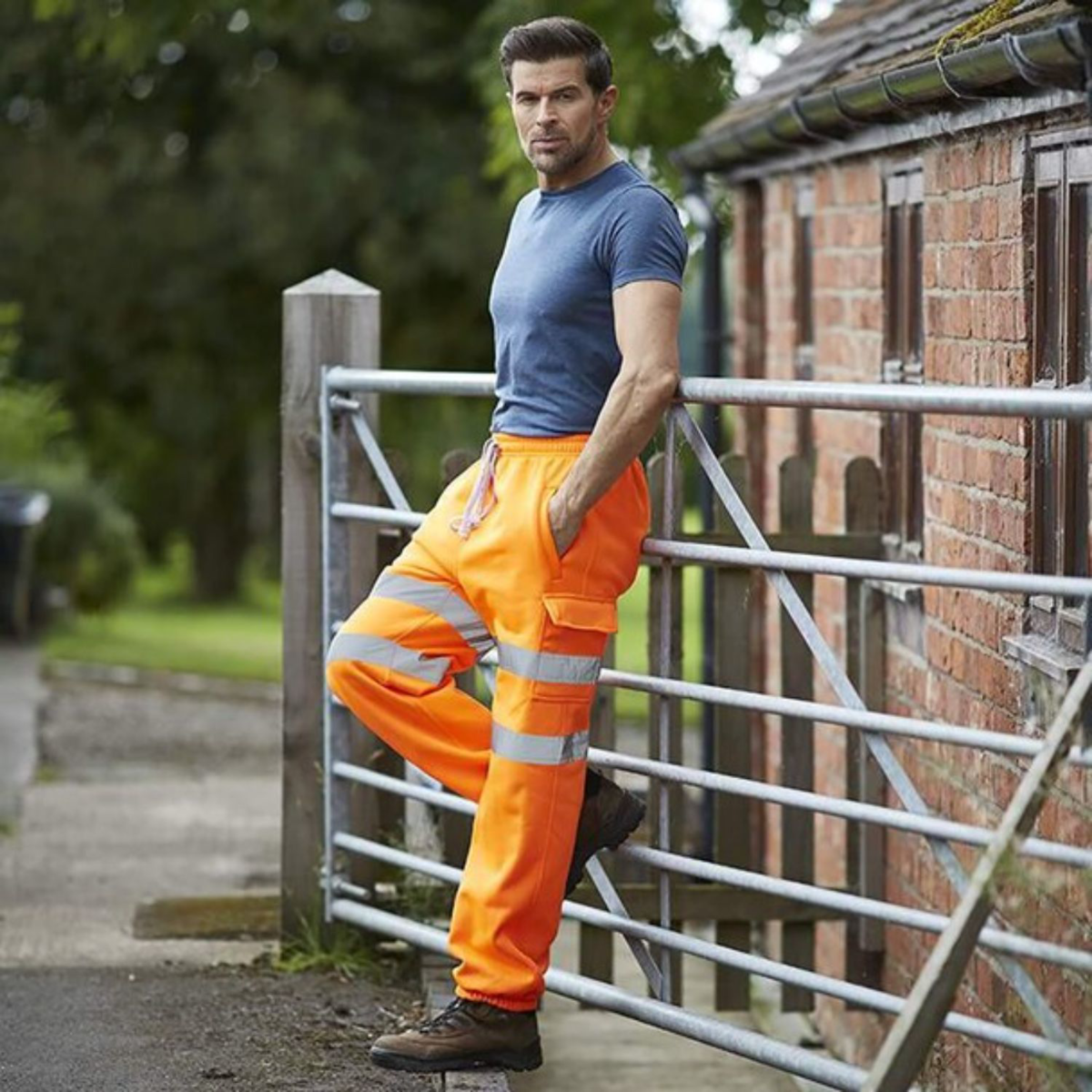 Sweatpants Class 3 High Vis Reflective Safety Workwear Joggers