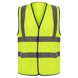 3.8oz. Knitted Class 2 Double Band Reflective Tape Safety Loop & Hook Vest