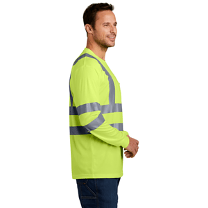 3.8 Oz. Polyester Class 3 Double Band Segmented Tape Safety T-Shirt