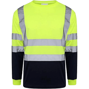 3.8 Oz. Polyester Class 3 Double Band Segmented Tape Safety T-Shirt