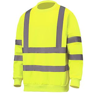 Class 3 Double Band 2" Reflective Tape Safety Sweatshirt