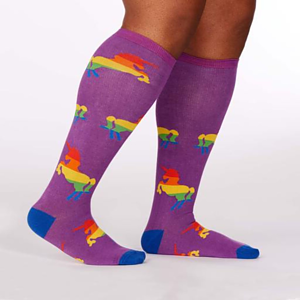 Over the calf woolen knit in custom Socks, 168 needle