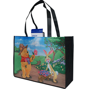 100 GSM Full Color Extra wide Shopping Tote Bag with 6" Gusset (16" x 12" x 6")