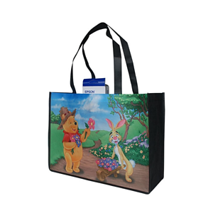 100 GSM Large Full Color Shopping Tote Bag with 8" Gusset (12" x 13" x 8")