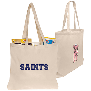 Natural Cotton Grocery Shopping Tote Bags