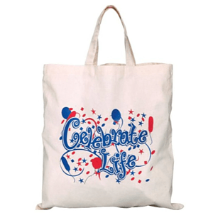 COTTON CANVAS TOTE BAGS, NATURAL COLOR 15" HANDLE SHOPPING TOTE BAG