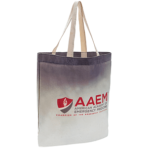 6 Oz. Natural Sublimated Convention Poly Canvas Tote Bag (15" x 16")