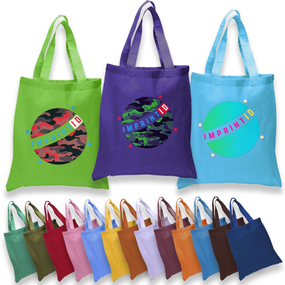 6 Oz. Cotton Canvas Tote Bag W/ Self Fabric Handles (15" x 16")