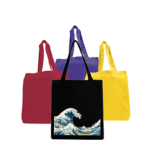 6 oz Cotton Canvas Tote Bag W/ Gusset (15” X 16” X 3”)
