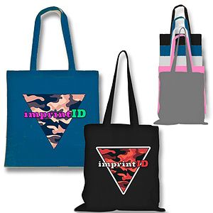 7 Oz. Multi Color Cotton Canvas Tote Bags (15” X 16”)