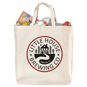 GROCERY TOTE - 12 OZ. COTTON CANVAS TOTE BAG 15"W X 18"H X 6"G