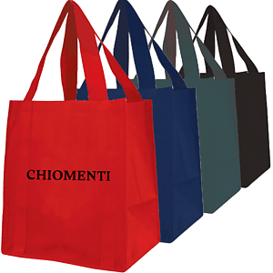 100 GSM Non-Woven Polypropylene Jumbo Grocery Gusset Tote Bag (13" X 15" X 10")