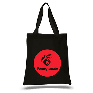 HEAVYWEIGHT COTTON CANVAS TOTE BAG 12 OZ. W/ WEB HANDLES USA Decorated (15" x 16")
