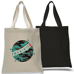 Heavyweight Cotton Canvas Tote Bag W/ Zipper 12 Oz Heavy Duty Bags (15”X16”)