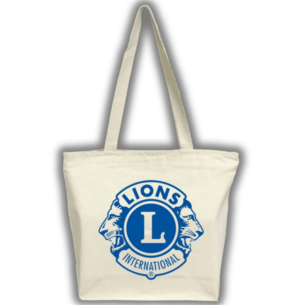 12 oz. Zipper Cotton Canvas Tote Bag W/ Gusset (15" X 12" 4")